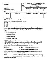 Đề kiểm tra định kỳ cuối học kì I môn Lịch sử & Địa lý Lớp 4 - Năm học 2015-2016 - Trường Tiểu học Võ Văn Vân (Có đáp án)